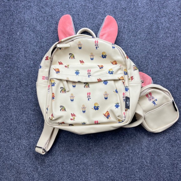 Disney Zootopia Mini Backpack Coin Purse Cream Judy Hopps Character Bag main image 7
